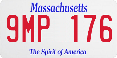 MA license plate 9MP176