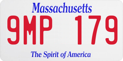 MA license plate 9MP179
