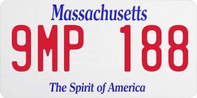 MA license plate 9MP188