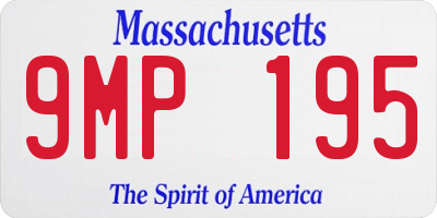 MA license plate 9MP195