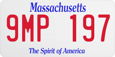MA license plate 9MP197