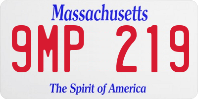 MA license plate 9MP219