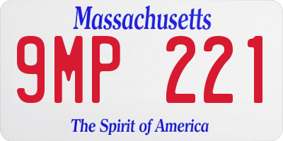 MA license plate 9MP221