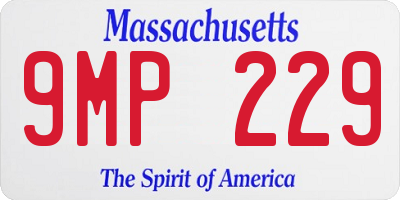 MA license plate 9MP229