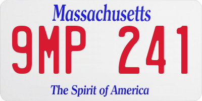 MA license plate 9MP241