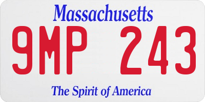 MA license plate 9MP243