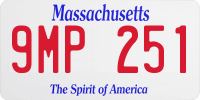 MA license plate 9MP251