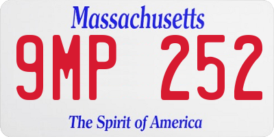 MA license plate 9MP252