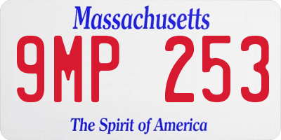 MA license plate 9MP253