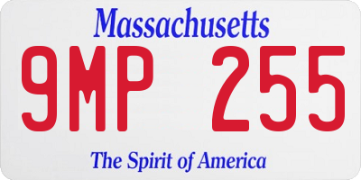 MA license plate 9MP255
