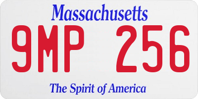 MA license plate 9MP256