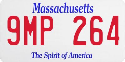 MA license plate 9MP264