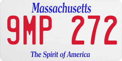 MA license plate 9MP272