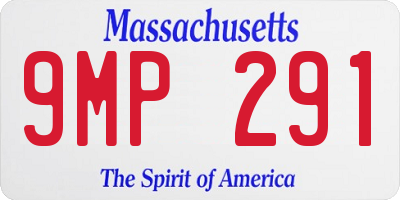 MA license plate 9MP291