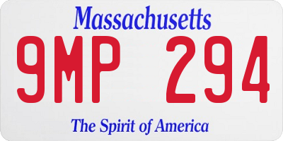 MA license plate 9MP294