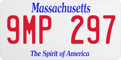 MA license plate 9MP297