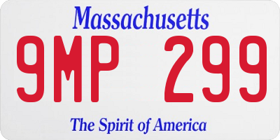MA license plate 9MP299