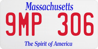MA license plate 9MP306