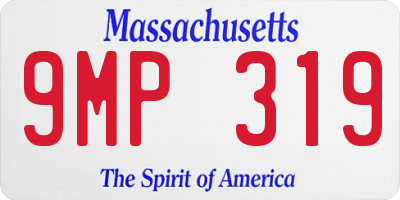 MA license plate 9MP319