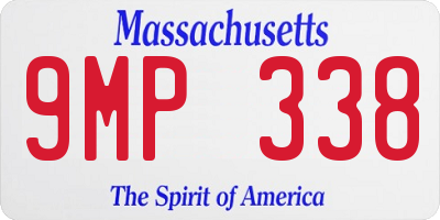MA license plate 9MP338