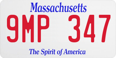MA license plate 9MP347