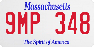 MA license plate 9MP348