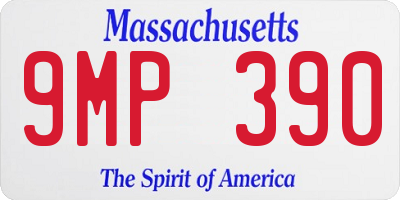 MA license plate 9MP390