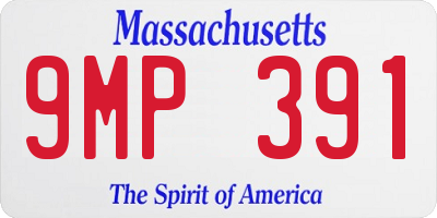 MA license plate 9MP391