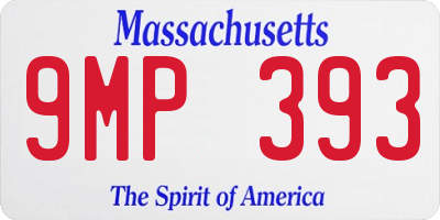 MA license plate 9MP393