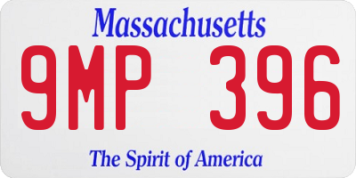 MA license plate 9MP396