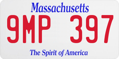MA license plate 9MP397