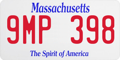 MA license plate 9MP398
