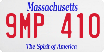 MA license plate 9MP410