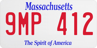 MA license plate 9MP412