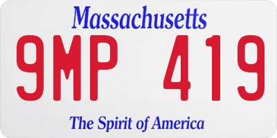 MA license plate 9MP419