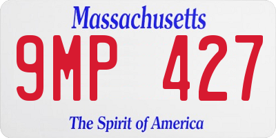MA license plate 9MP427