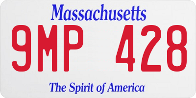 MA license plate 9MP428