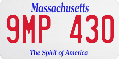 MA license plate 9MP430