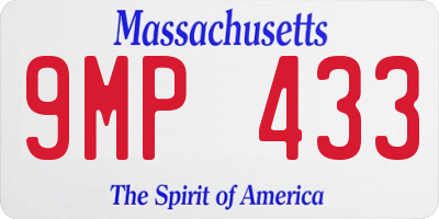 MA license plate 9MP433