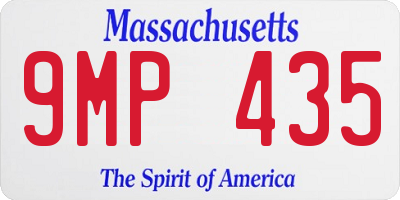 MA license plate 9MP435