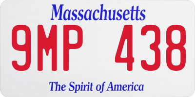 MA license plate 9MP438