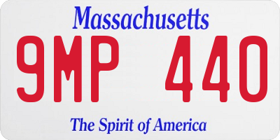 MA license plate 9MP440