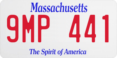 MA license plate 9MP441