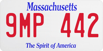 MA license plate 9MP442