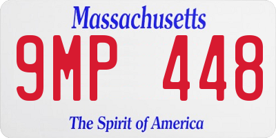 MA license plate 9MP448