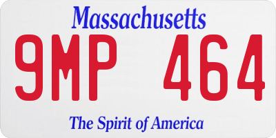 MA license plate 9MP464