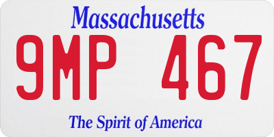 MA license plate 9MP467