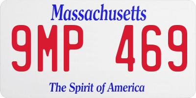 MA license plate 9MP469
