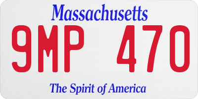 MA license plate 9MP470