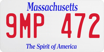 MA license plate 9MP472